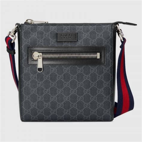 zwarte gucci messenger|gucci messenger handbags.